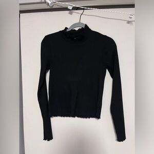 GUC American Eagle Cropped Mock Neck Shirt Size M